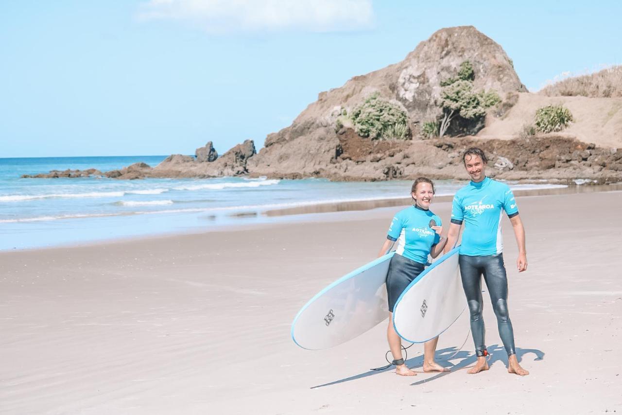Aotearoa Surf Eco Pods Hotel Te Arai Ngoại thất bức ảnh